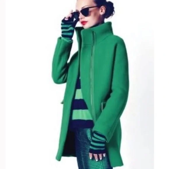 J. Crew Cocoon Wool Coat in Stadium Cloth - Picture 1 of 10